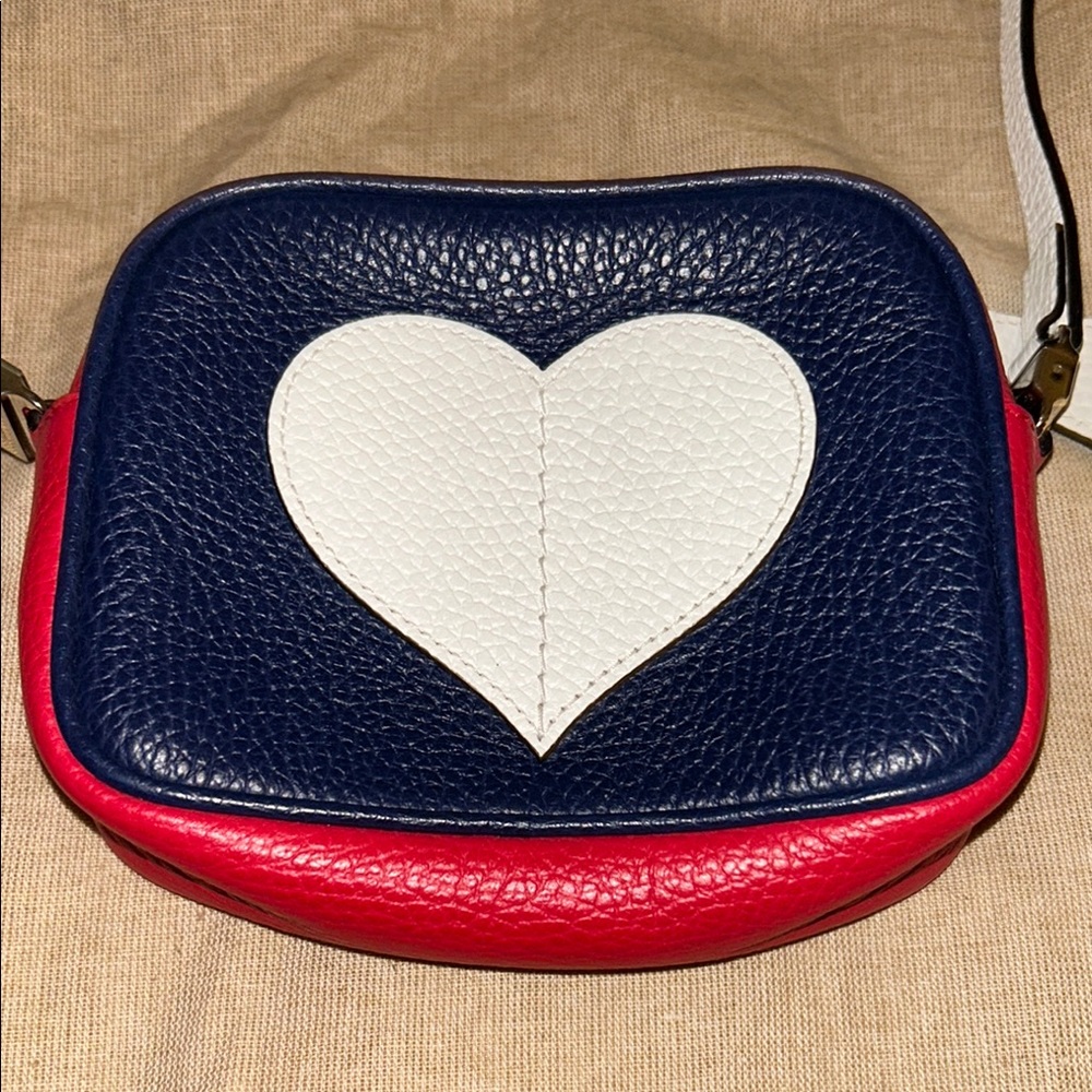 Navy Blue, Red, and White Heart Kids bag